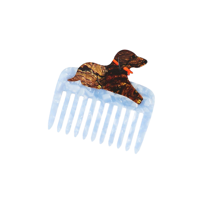 Solar Eclipse Handpainted Pocket Comb