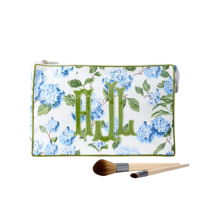 Clear Coated Appliqué Pouch