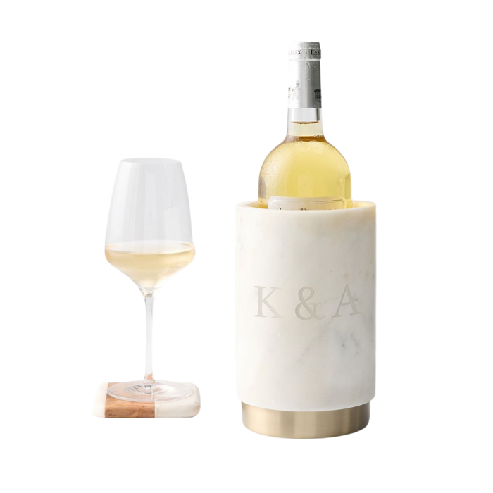 Marble and Gold Wine Chiller
