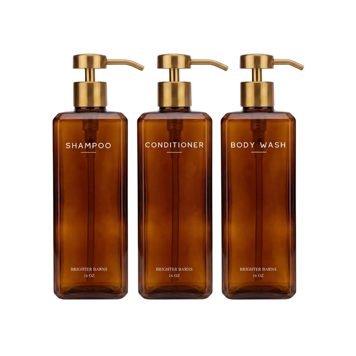 Shampoo and Conditioner Dispenser Set
