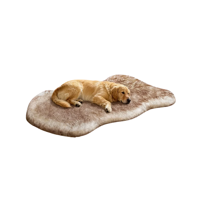 Faux Fur Orthopedic Dog Bed Rug