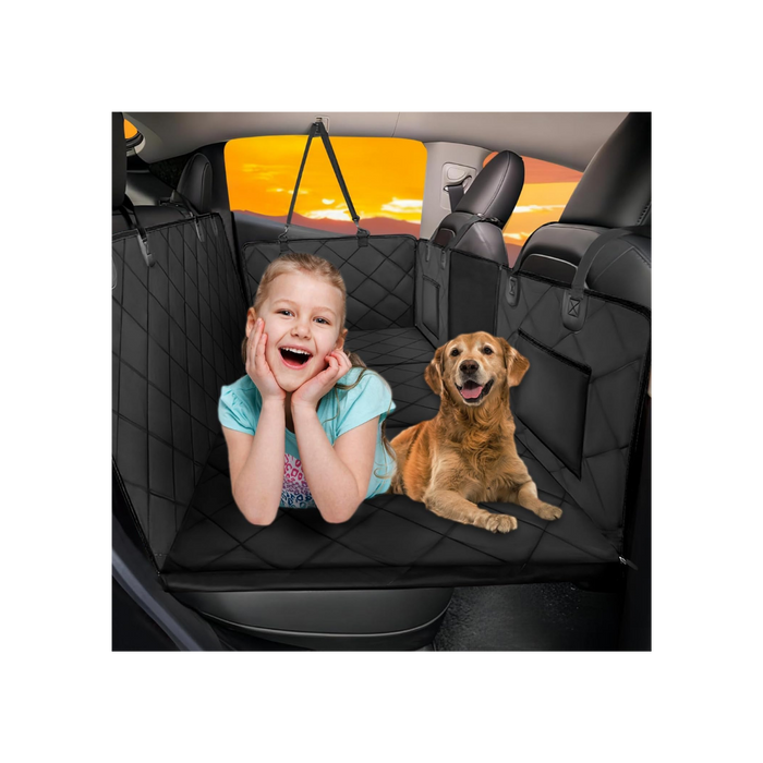 Hard Bottom Dog Car Seat Cover for Back Seat, Back Seat Extender 