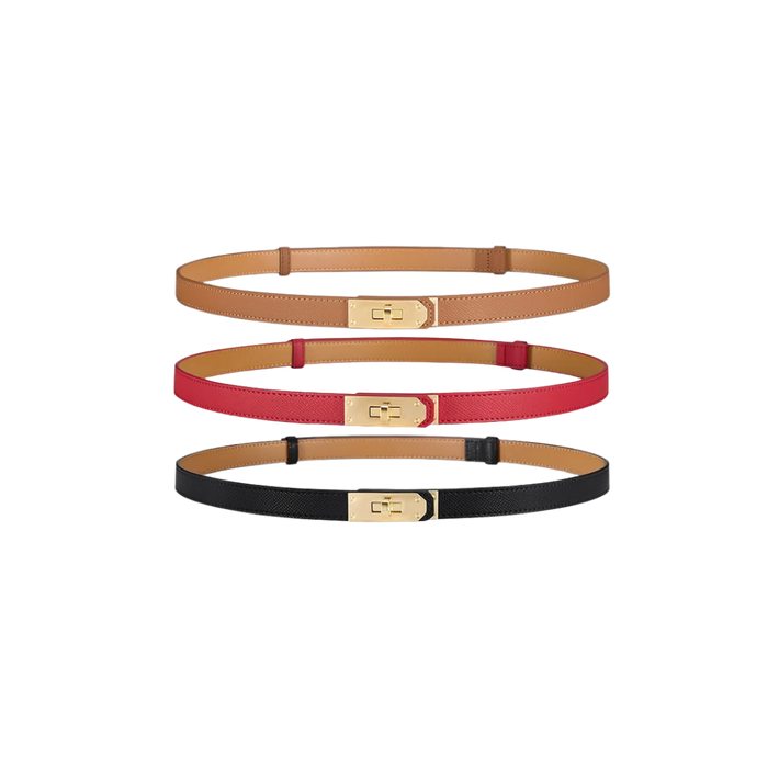 Skinny Leather Belt