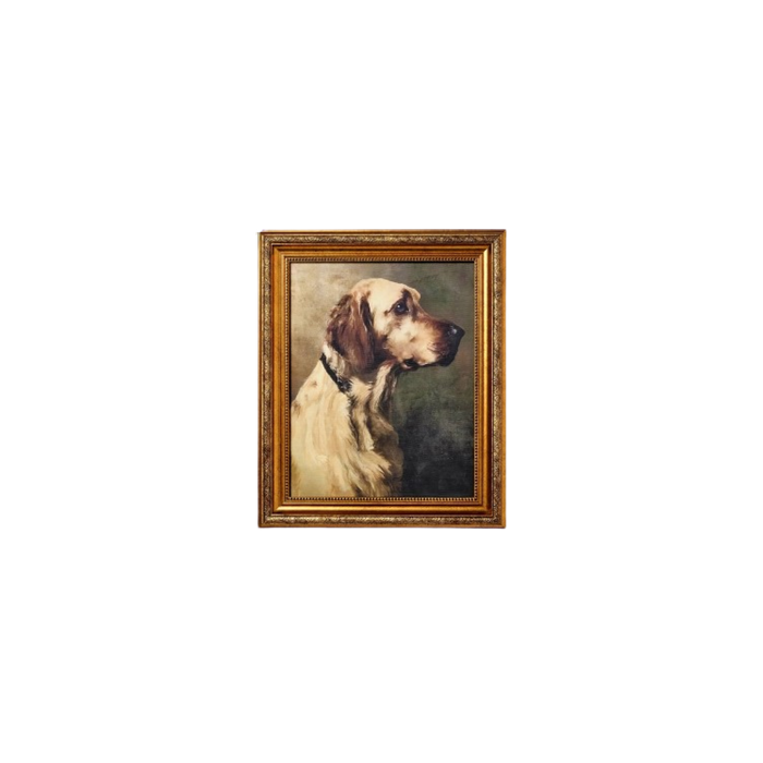 10"x12" Dog Wall Art Gold