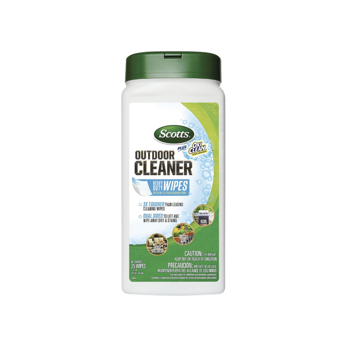 Scotts Outdoor Cleaner Plus OxiClean Heavy Duty Wipes