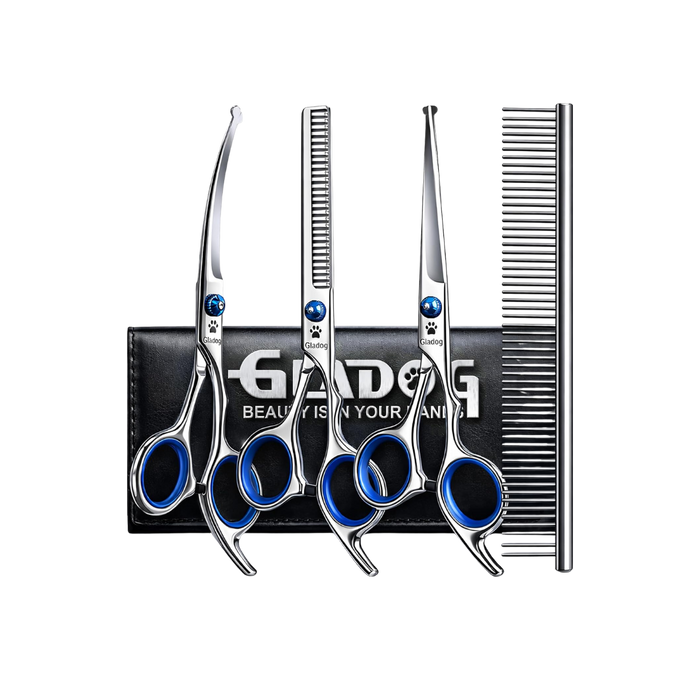 Professional 5 in 1 Dog Grooming Scissors Set