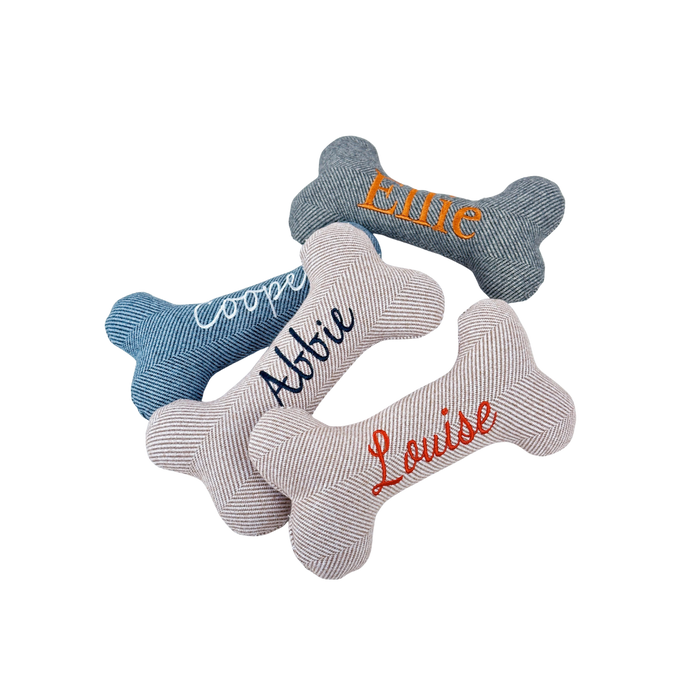 Custom Embroidered Bone Toy