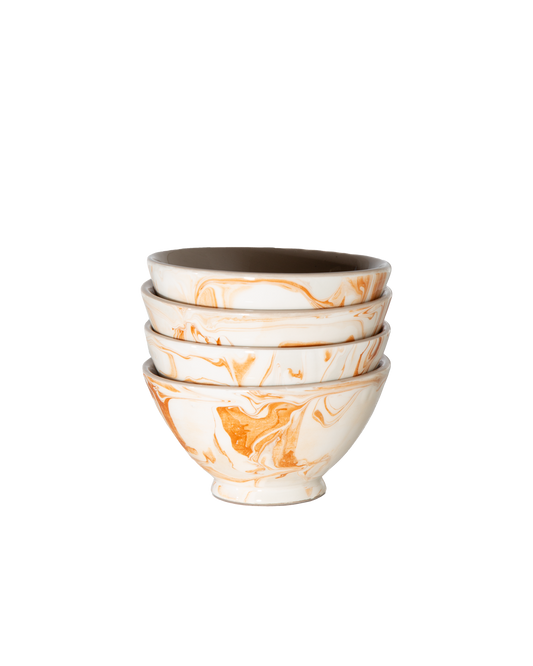 Marbled Terra Bowls - Set of 4