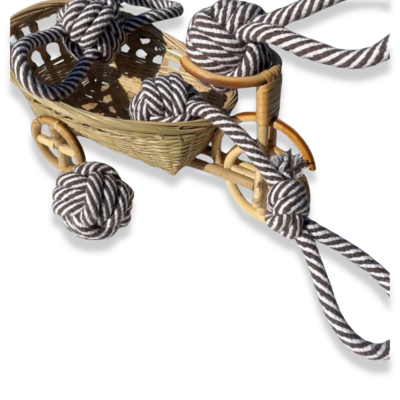 Monli Rope Toy / Black and White