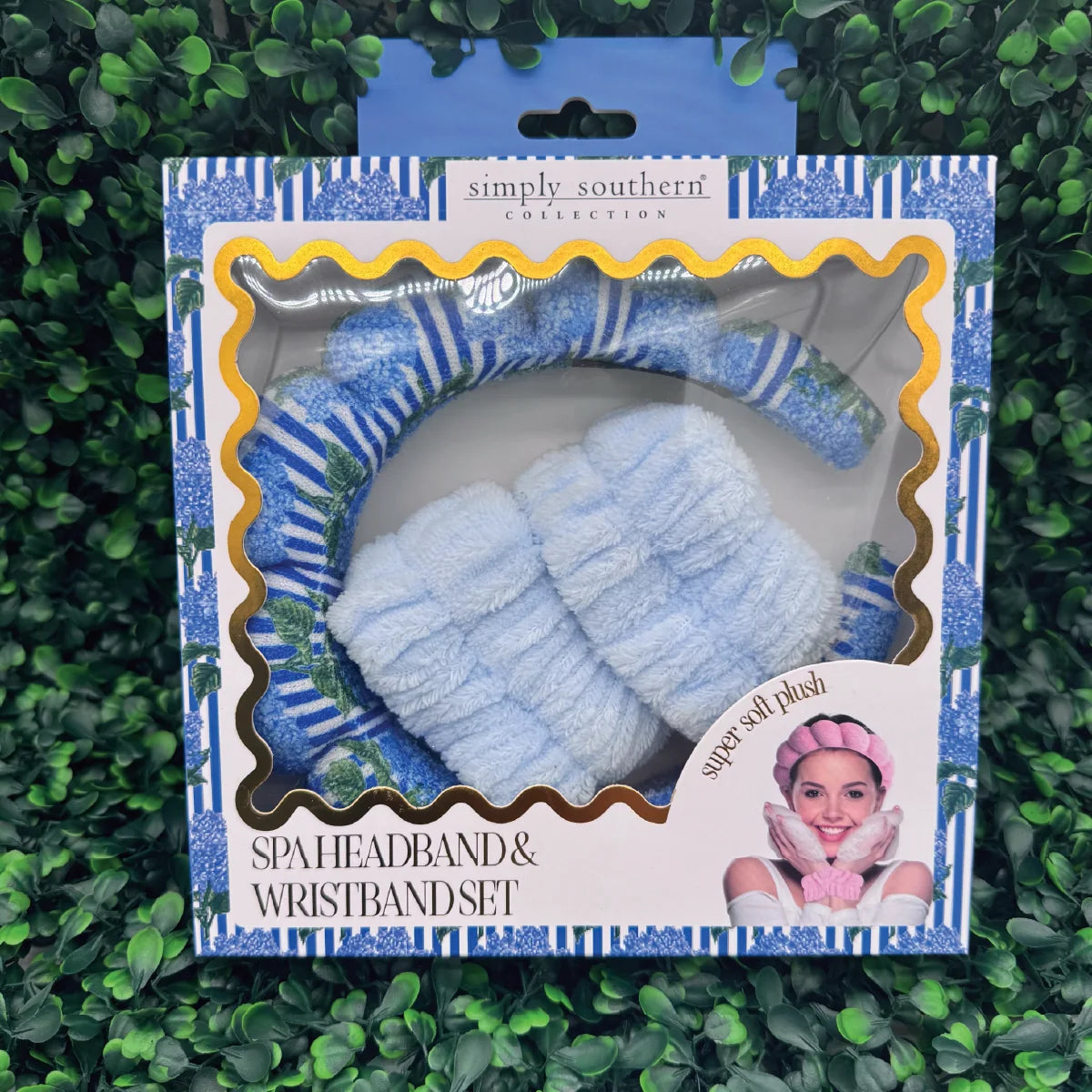 Headband and Wristband Set: Blue